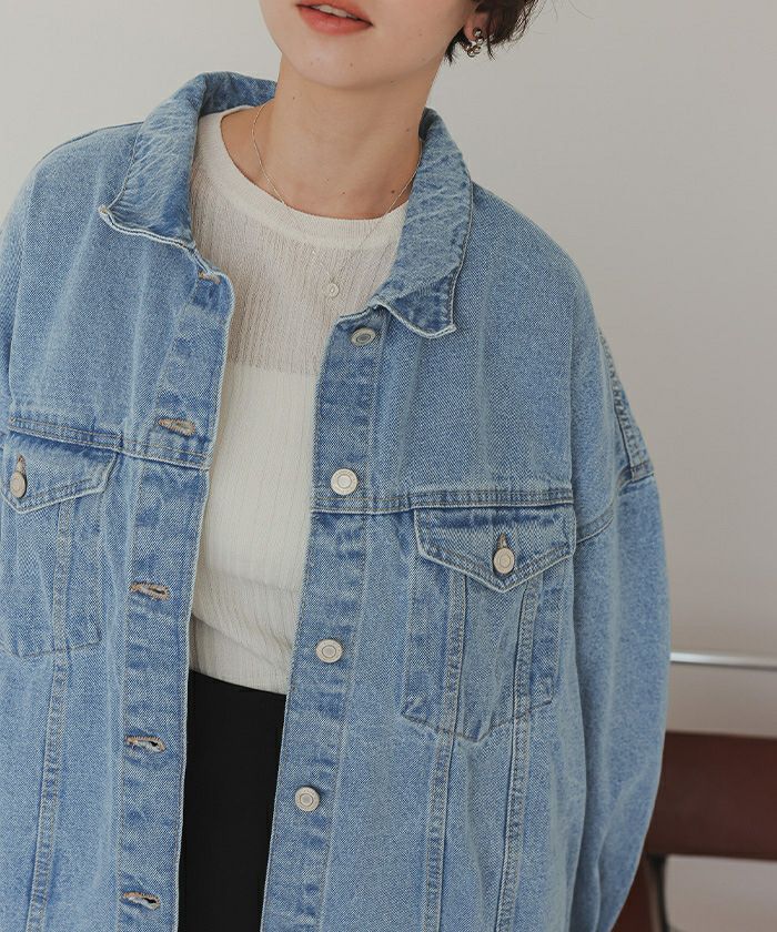 ビッグシルエットデニムジャケット | titivate