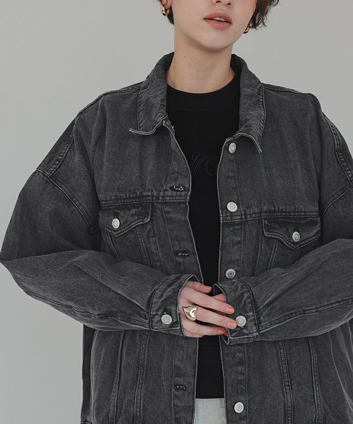 【美品】DeeTA ディーティーエー デニムジャケット Gジャン Mブラック m31419536454_2.jpg?1662216629