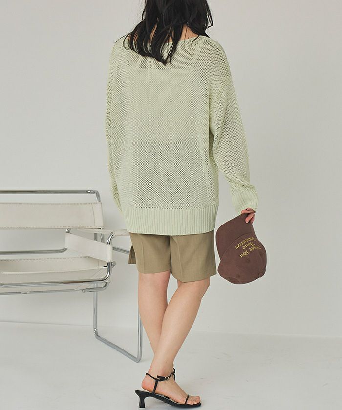 ぼにょページ ボートネックローゲージニットプルオーバー | titivate