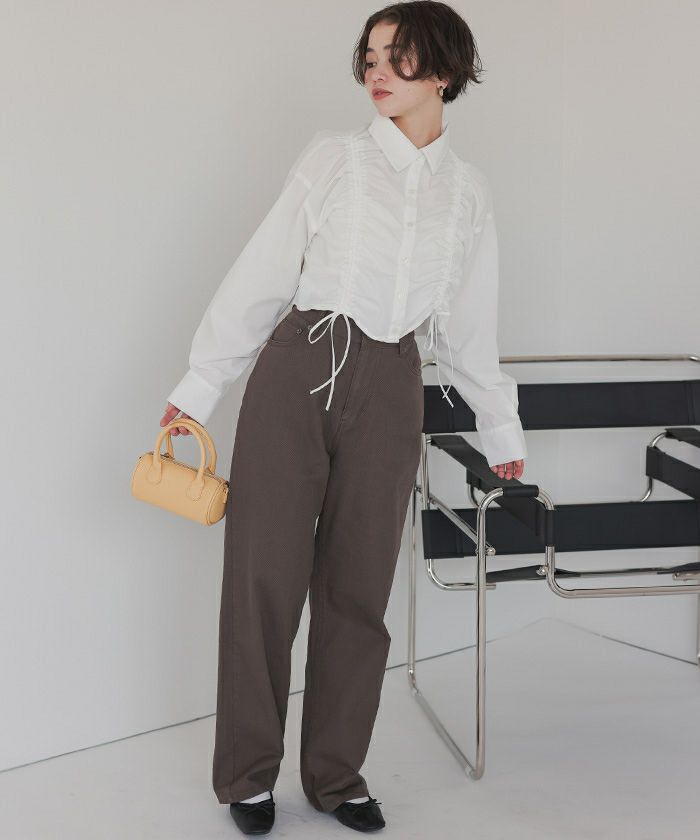 シャーリングショートシャツ | titivate