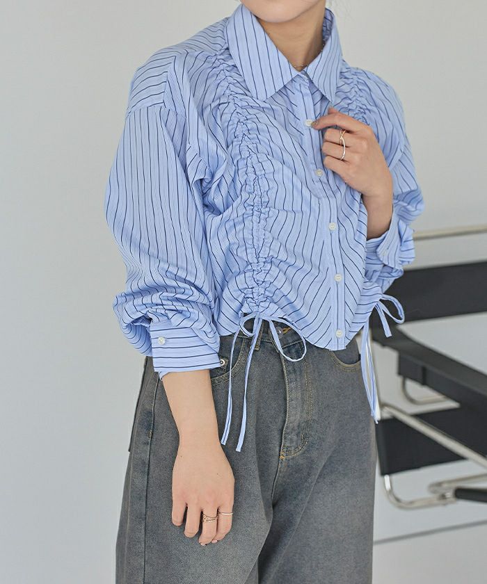 シャーリングショートシャツ | titivate