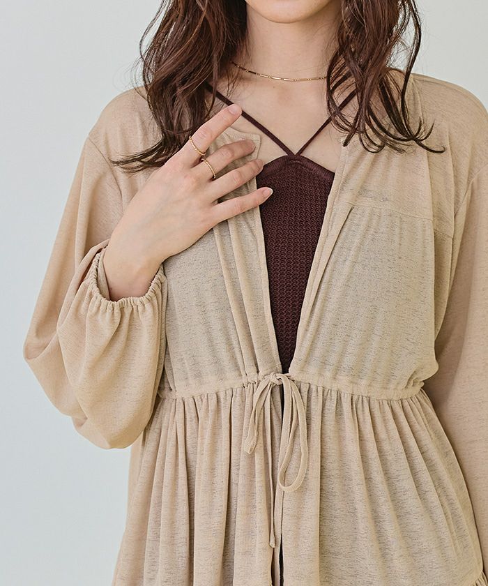 ティアードロングカーディガン/ラッシュガード【SEADRESS シードレス