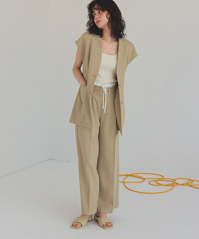 スクエアトゥパデットサンダル | titivate