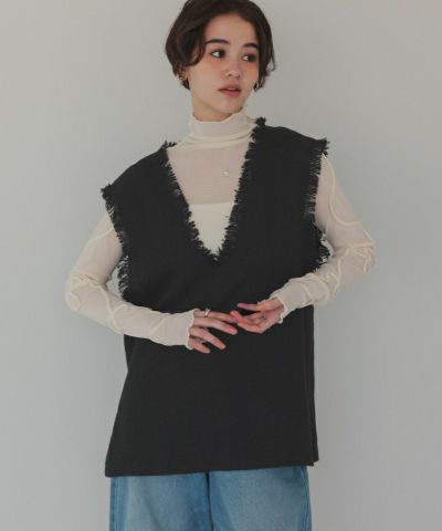 A DAY IN THE LIFE ツイードフリンジブラックベスト 楽天市場】【SALE／50%OFF】ツイードフリンジ メタルボタン