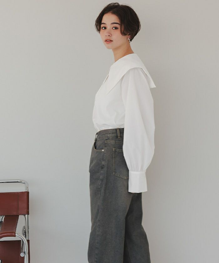 スクエアセーラーカラーブラウス | titivate