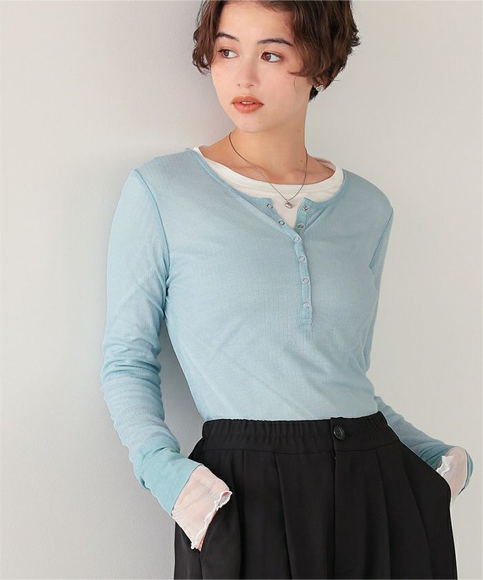 美品 Deuxieme Classe *Dainty Tシャツ シアー テレコ 美品 Deuxieme Classe *Dainty Tシャツ シアー テレコ