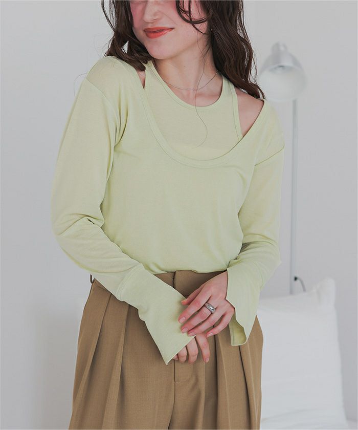 ユリウス　レイヤードタンクトップ レイヤードラウンドタンクトップ | ファッション通販サイト NUGU