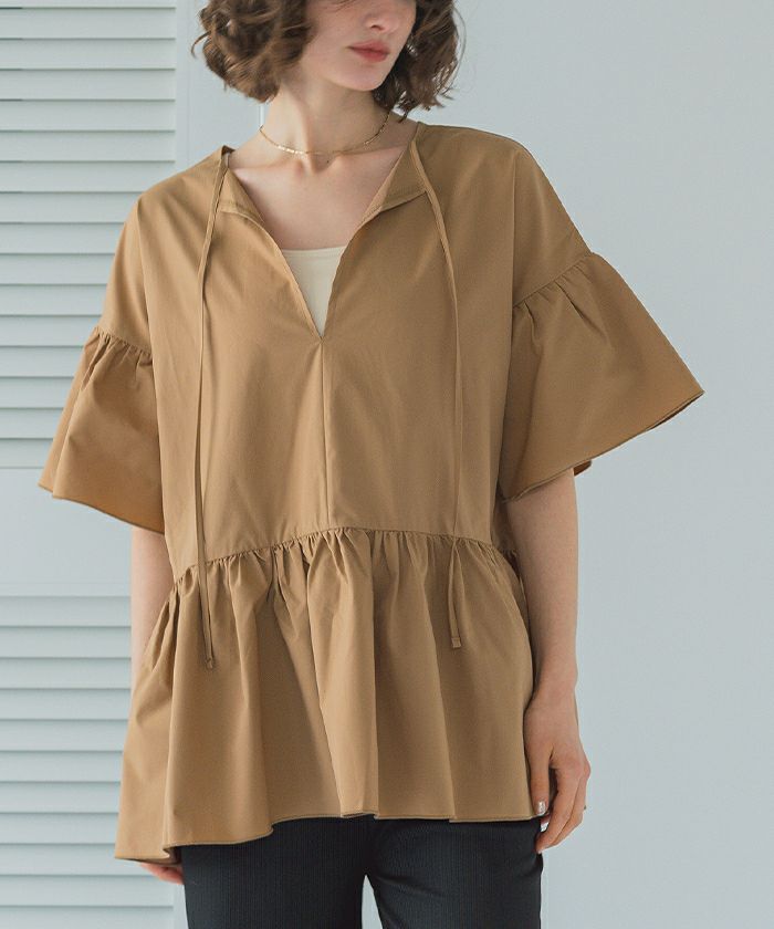 セットアップ/ヘムラインフレアブラウス×レギンスラッシュガード