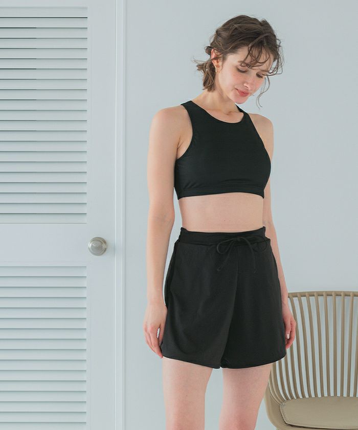 4点セット/半袖Tシャツ×ショートパンツ×ビキニ/水着【SEADRESS