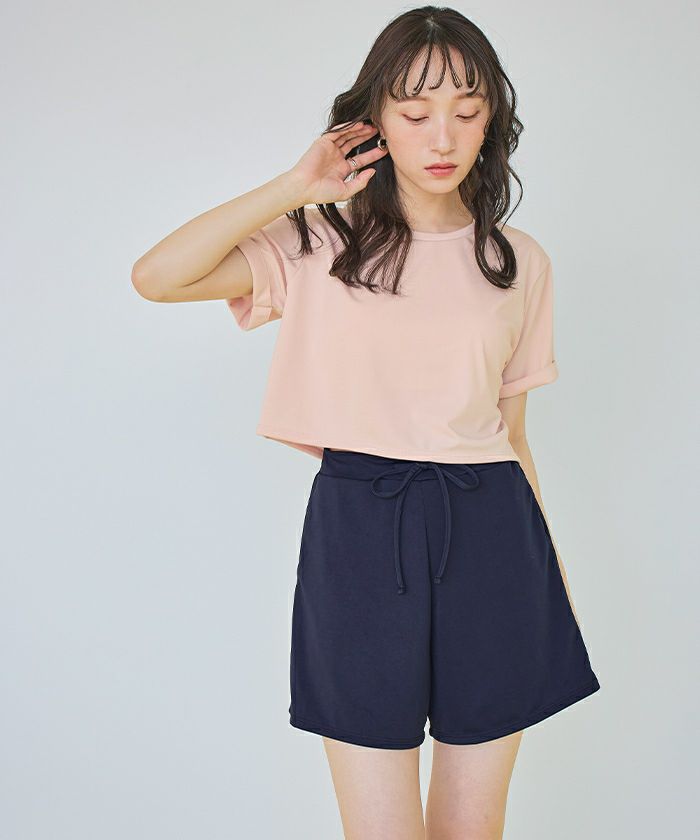 レースＴシャツ、ビキニ、ショートパンツ4点セット レースTシャツ、ビキニ、ショートパンツ4点セット