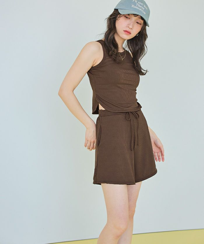 3点セット/ショートパンツ×タンクトップビキニ/水着【SEADRESS