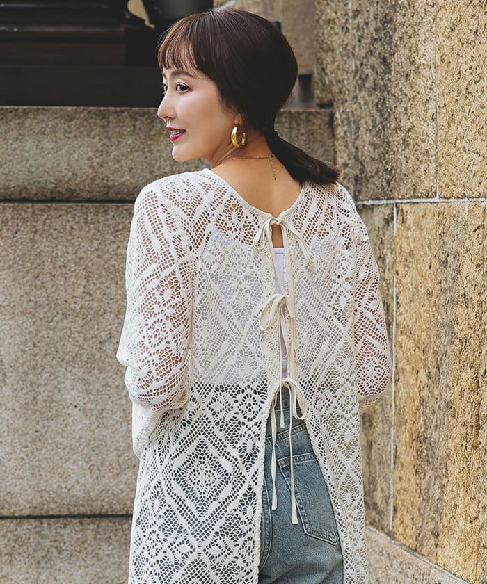 前後2wayレースロングガウン | titivate