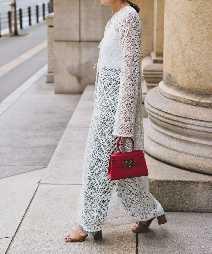 前後2wayレースロングガウン | titivate