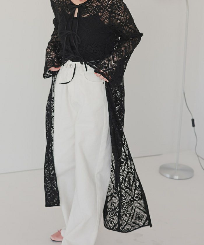 前後2wayレースロングガウン | titivate