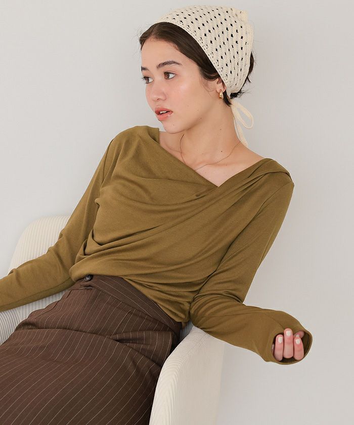 LOEWE オフショルダー長袖Tシャツ LOEWE オフショルダー長袖Tシャツ