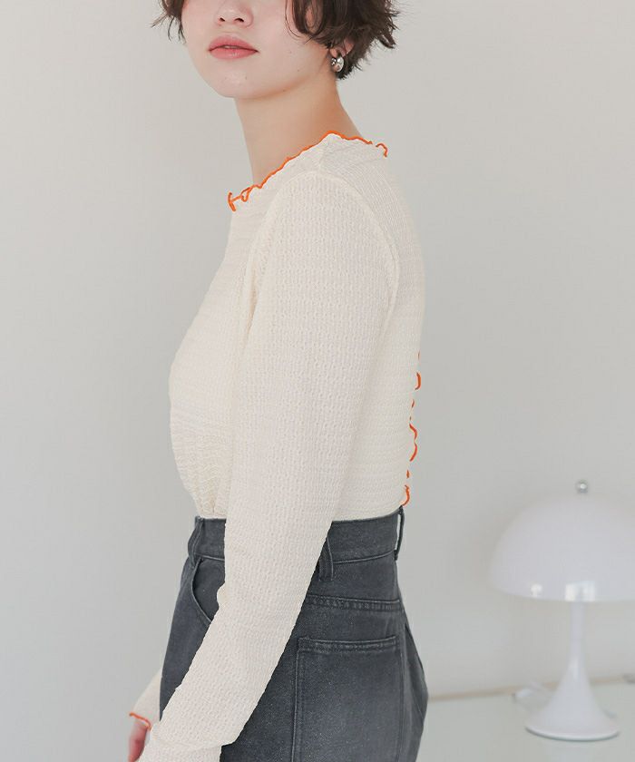 ★フォロー割★meruページ 配色メローカットソートップス【メール便可／80】 | titivate