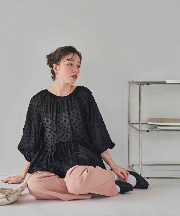 シアージャガードペプラムブラウス | titivate