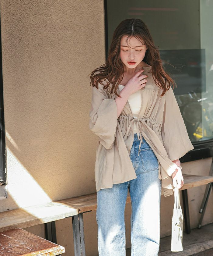 ティアードシアーチュニックブラウス【メール便可／100】 | titivate