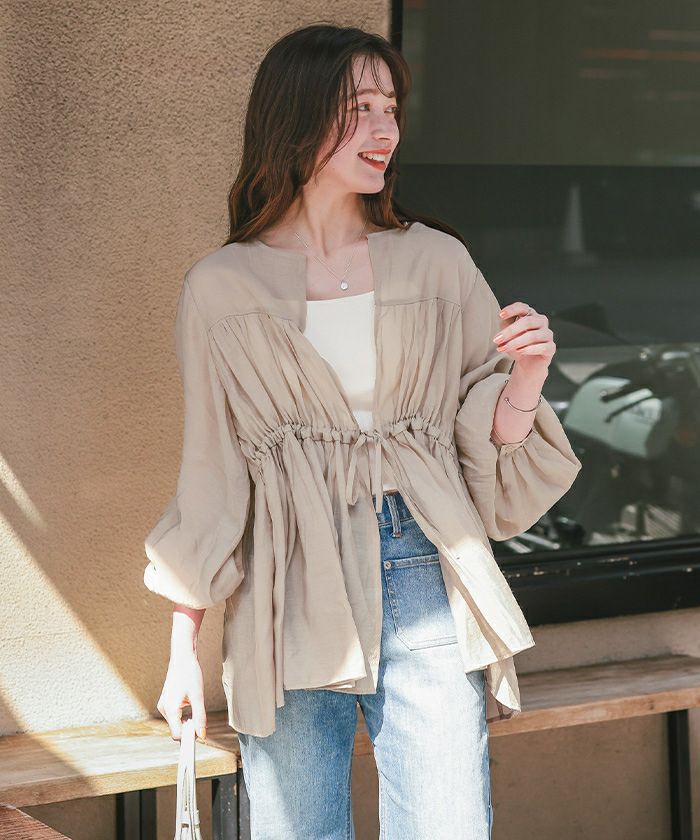 ティアードシアーチュニックブラウス【メール便可／100】 | titivate