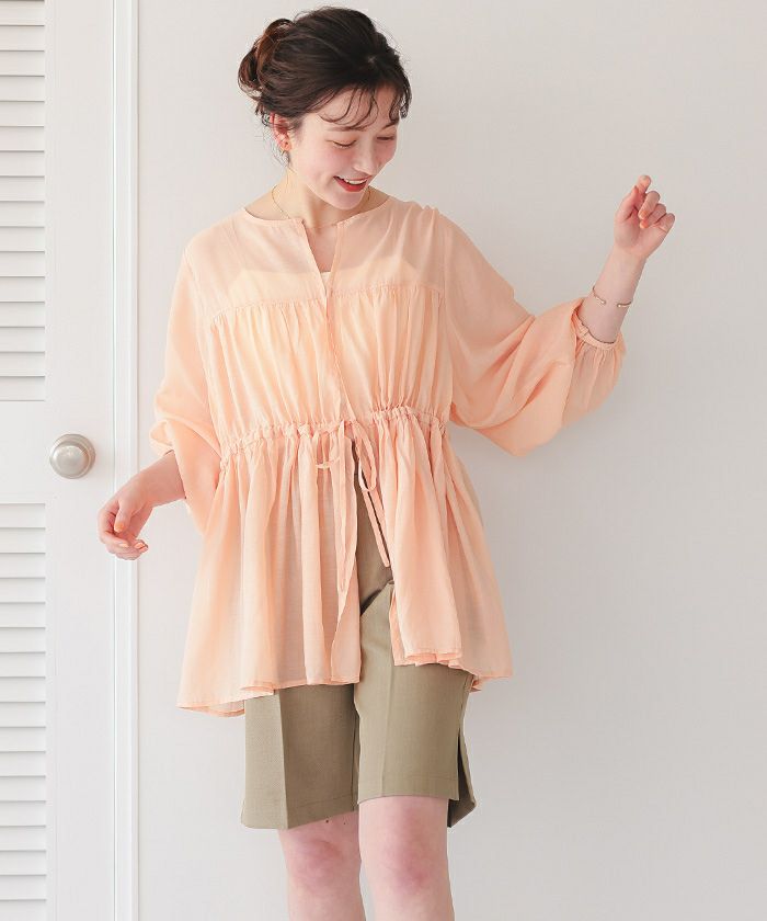 ティアードシアーチュニックブラウス【メール便可／100】 | titivate