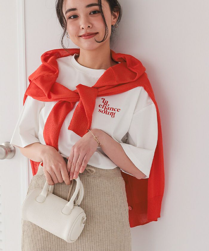 ゆったりシアーVネックニットカーディガン【メール便可／80】 | titivate