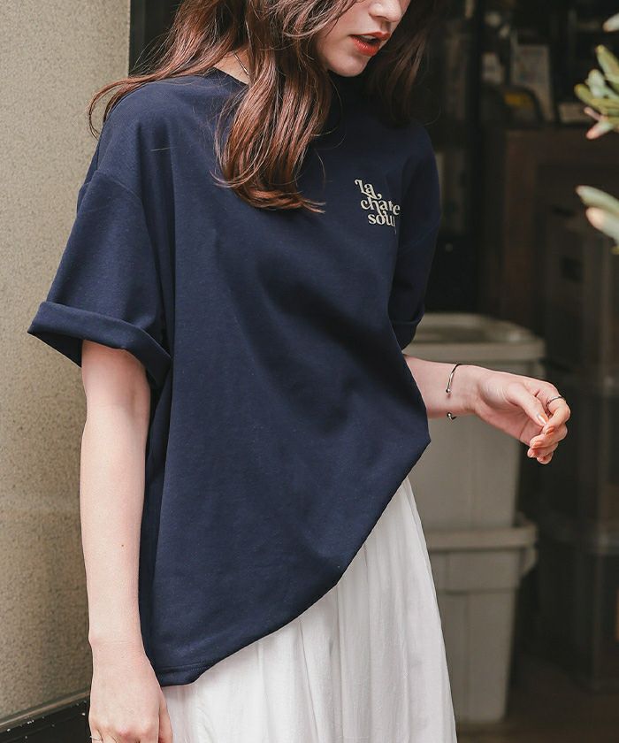 バックロゴゆるっとTシャツ【メール便可／90】 | titivate