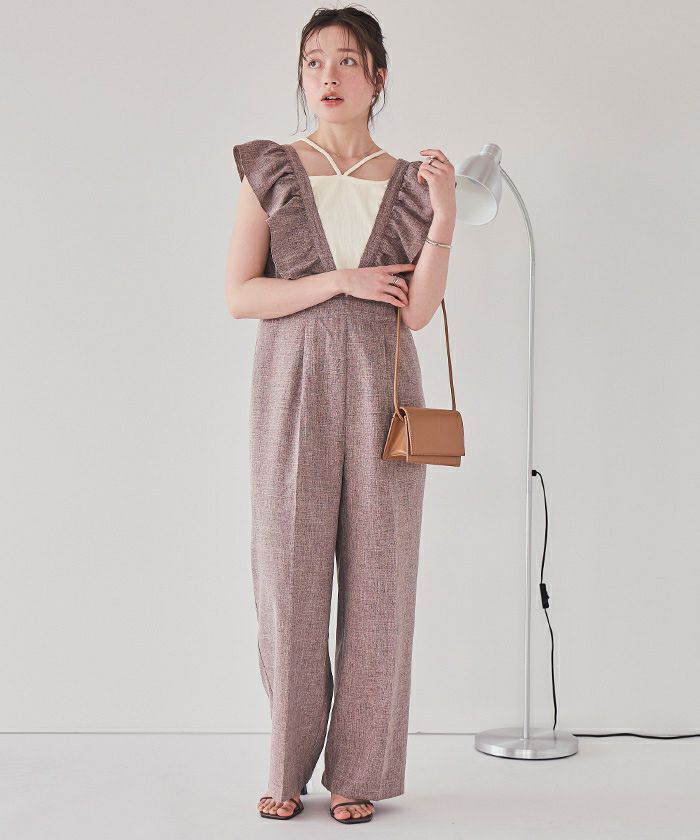 前後2wayデザインリブタンクトップ【メール便可／70】 | titivate