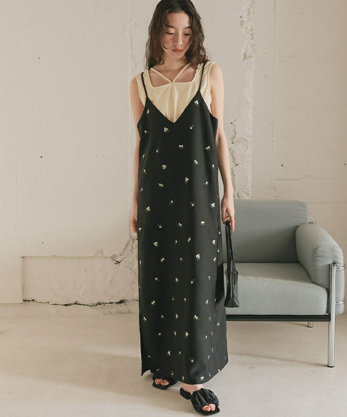 前後2wayデザインリブタンクトップ【メール便可／70】 | titivate