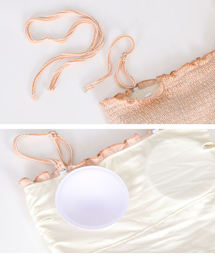 シャーリングフリルビキニ/水着【メール便可／100】 | titivate