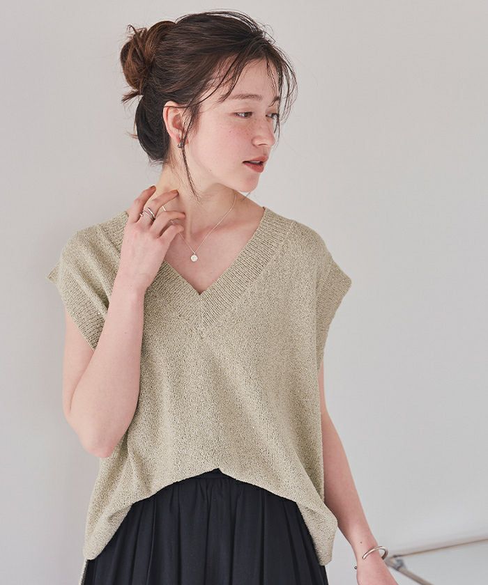 スパンコールニットベスト | titivate