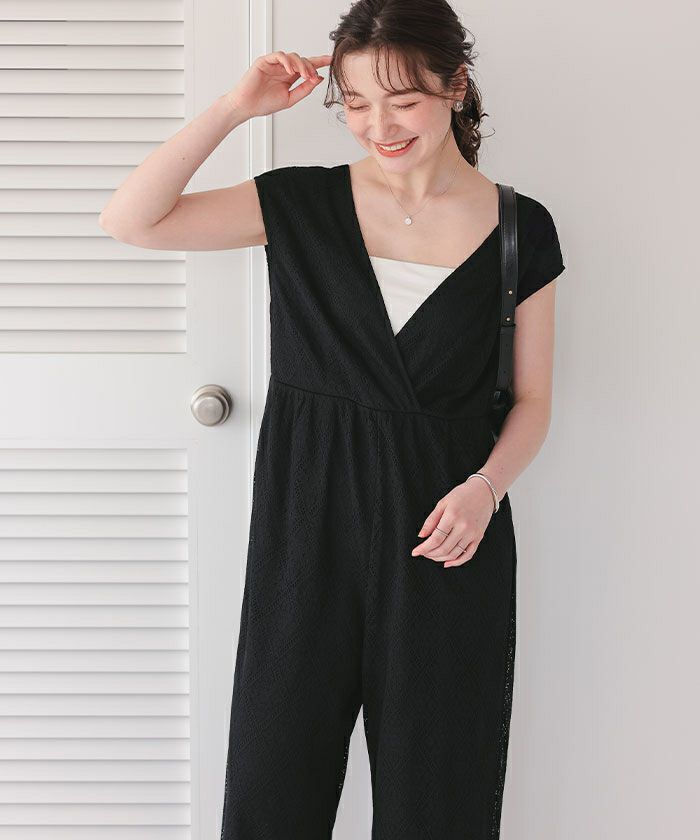 mystic カシュクールオールインワン　ブラック mystic カシュクールオールインワン ブラック