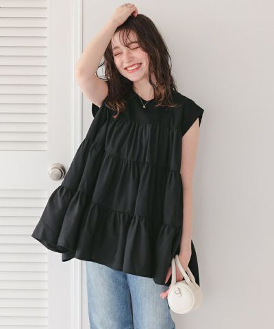 ドッキングティアードフレアトップス | titivate