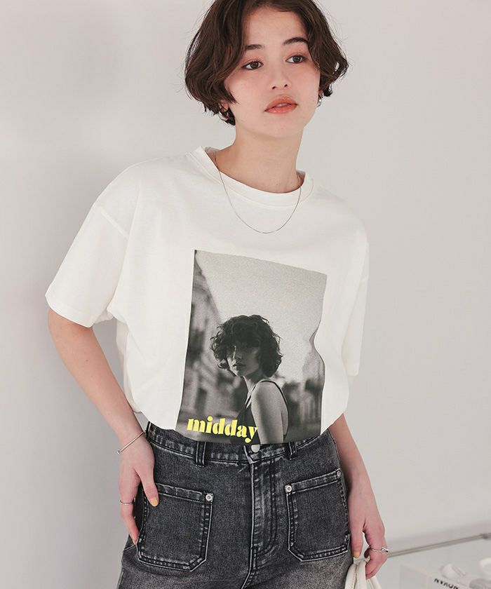 オーバーサイズフォトTシャツ【メール便可／100】 | titivate