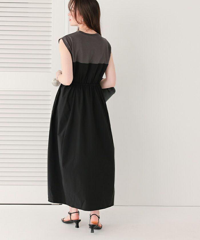 布帛ドッキング撥水加工ワンピース | titivate