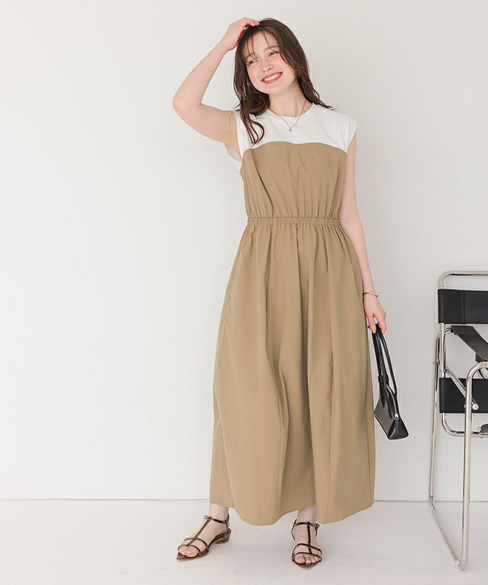 つっちん　Bワンピ BAB（バブ） ドッキングワンピース M サックスブルー レディース