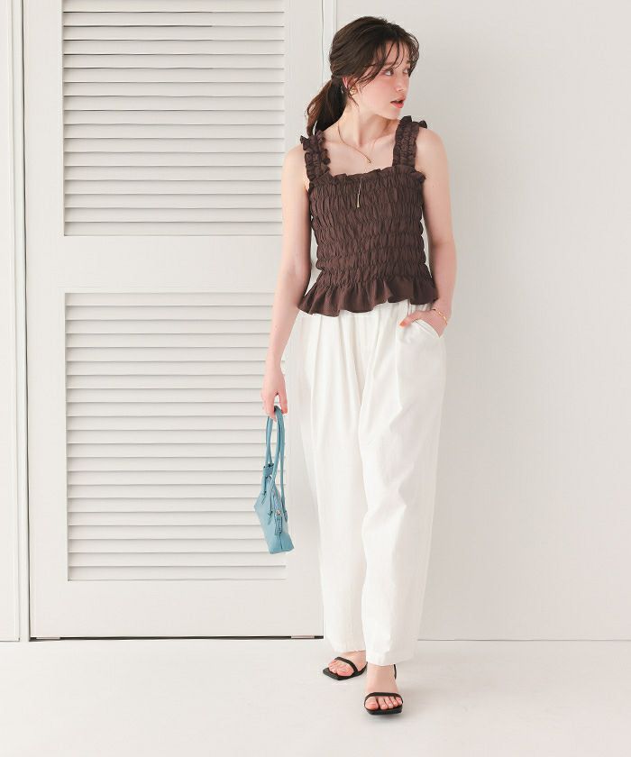 シャーリングギャザートップス【メール便可／90】 | titivate