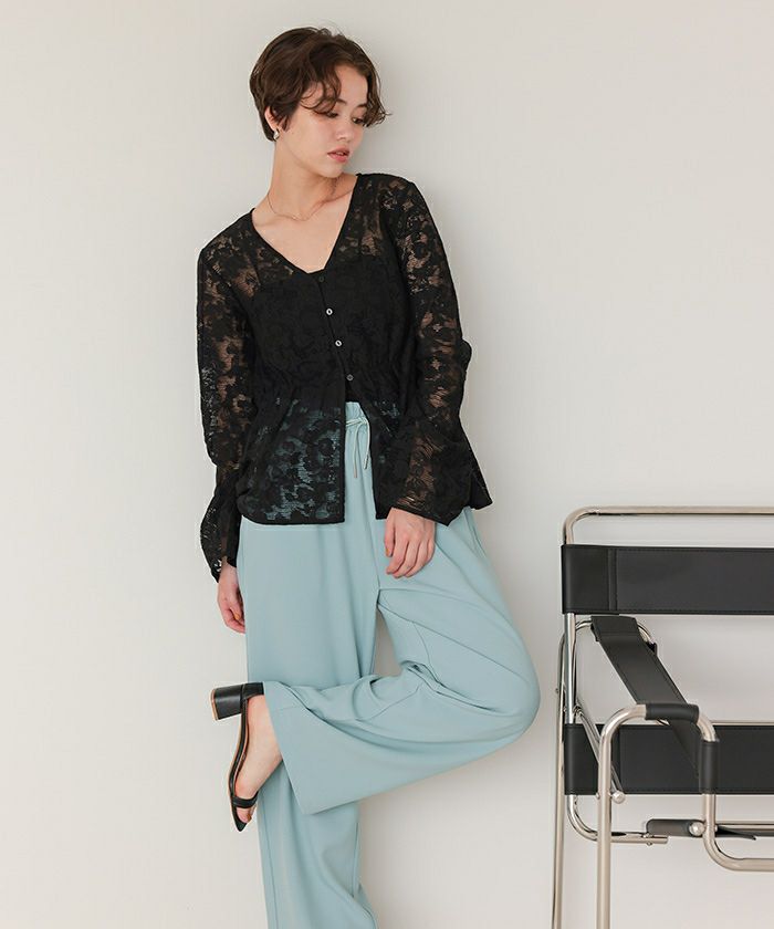 撥水ストレートイージーパンツ | titivate