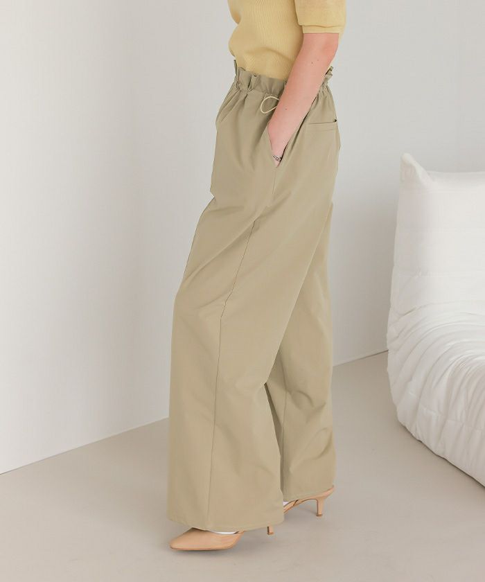 撥水ドローストリングイージーパンツ | titivate