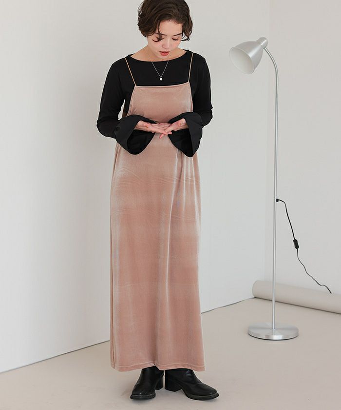 袖口フレアドッキングカットソー | titivate