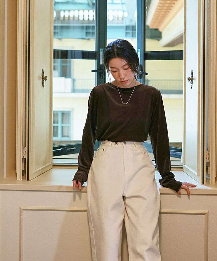 シアーベロアロングTシャツ | titivate