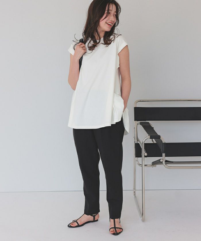 汗染み防止バックフレアTシャツ【メール便可／100】 | titivate