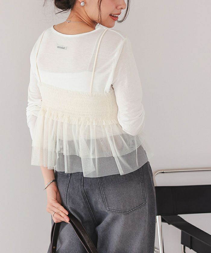 前後2wayタグ付きロングスリーブTシャツ【メール便可／100】 | titivate