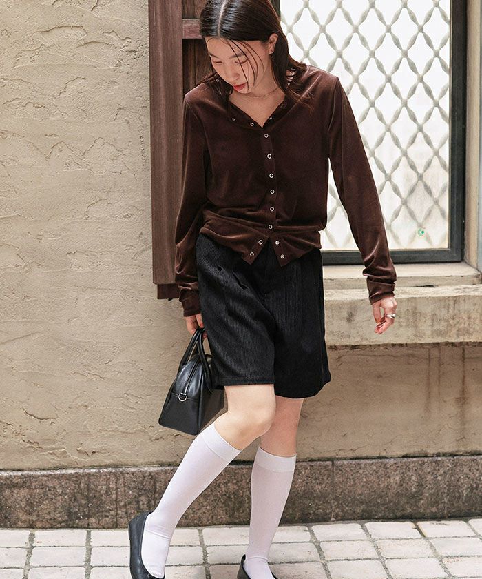 ttt msw サマーコーデュロイ　ハーフパンツ Lサイズ ブラック ttt msw サマーコーデュロイ ハーフパンツ Lサイズ ブラック