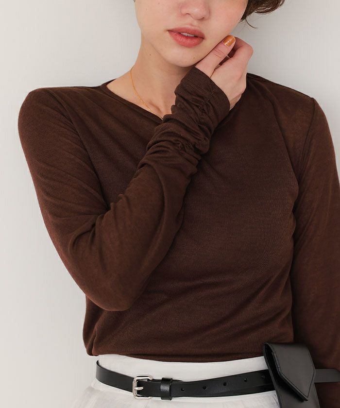 styling/（スタイリング/）　　シアークルーネックトップス styling/｜シアークルーネックトップス | Rakuten Fashion(楽天