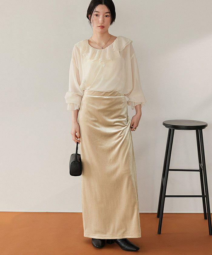 Iラインベロアスカート | titivate