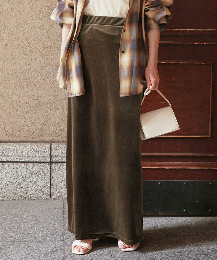 Iラインベロアスカート | titivate