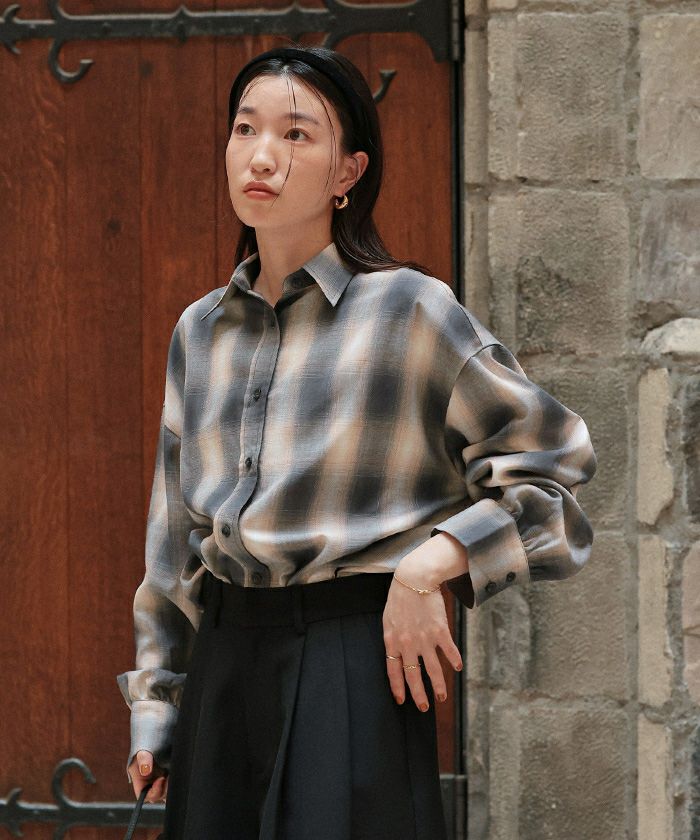 マルチウェイオーバーシャツ　チェック　完売品 マルチウェイチェックオーバーシャツ | titivate