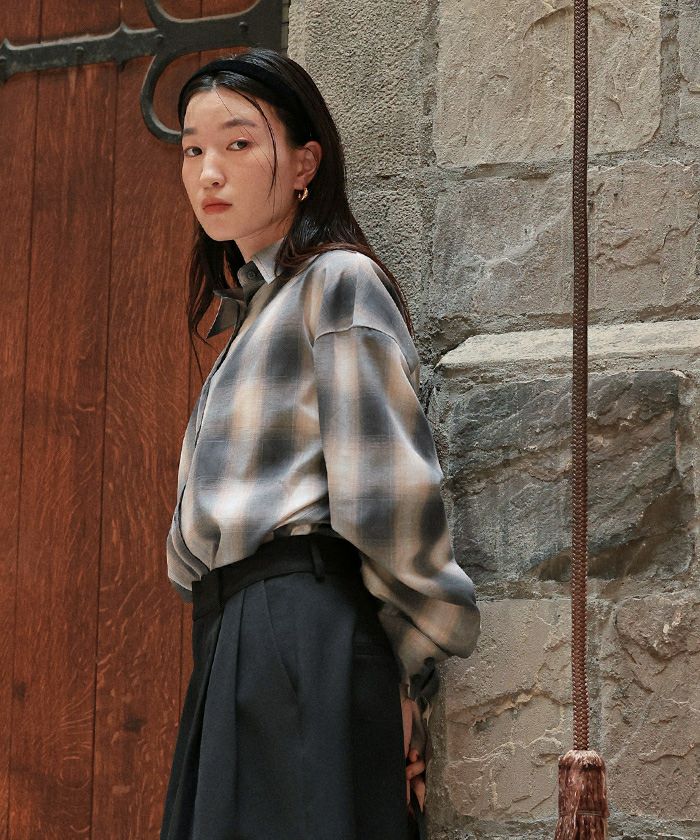 マルチウェイチェックオーバーシャツ | titivate