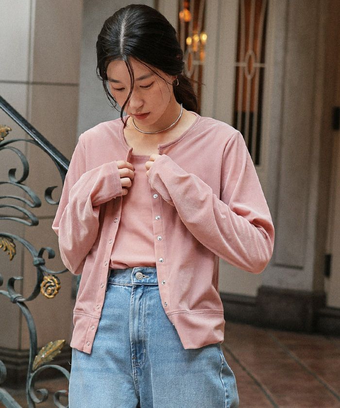 シアーベロアカーディガン | titivate