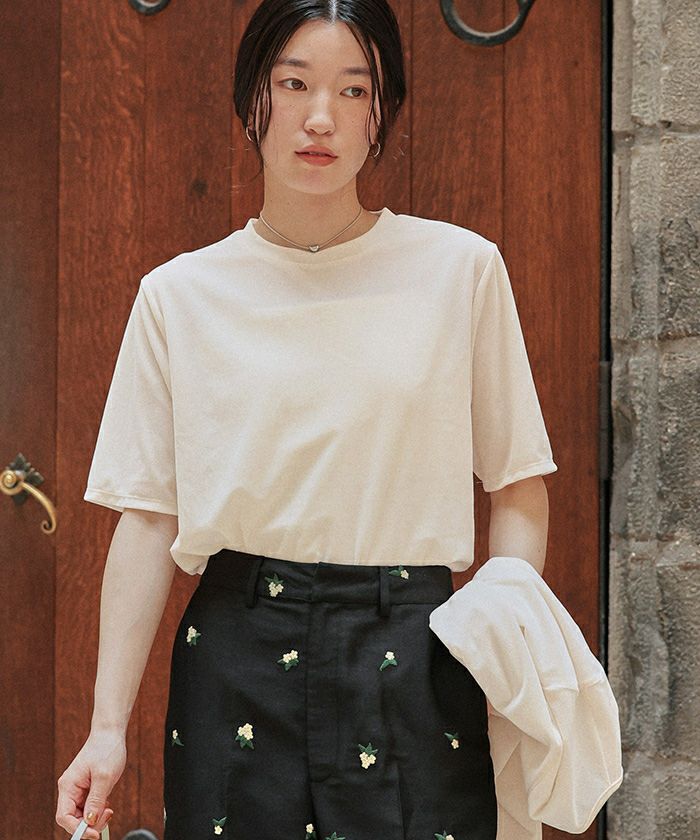 シアーベロア半袖Tシャツ | titivate